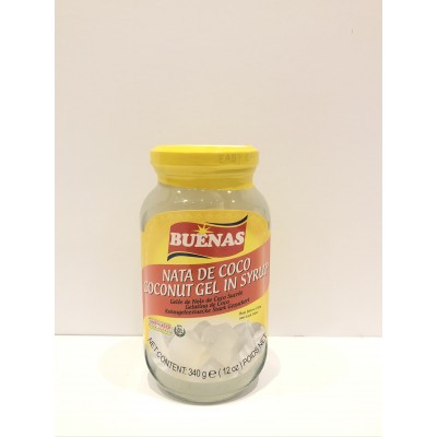 Buenas Nata de Coco Coconut Gel in Syrup White 340g